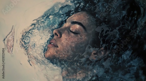 Submerged Beauty: A Dreamlike Underwater Portrait