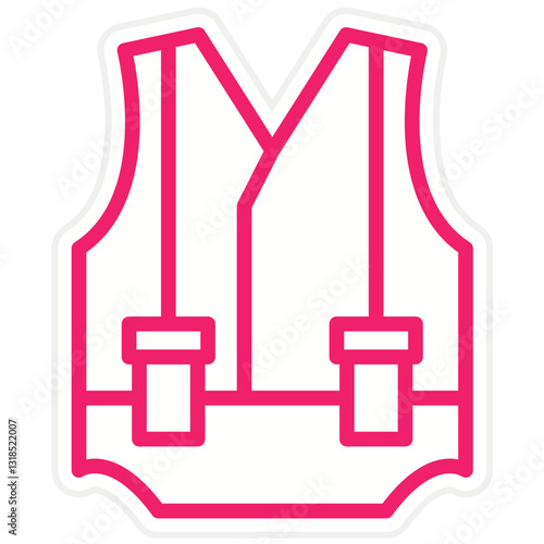 Safety Vest Vector Design Icon Style