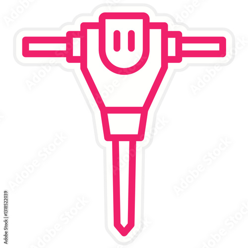 Jackhammer Vector Design Icon Style
