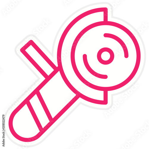Angle Grinder Vector Design Icon Style
