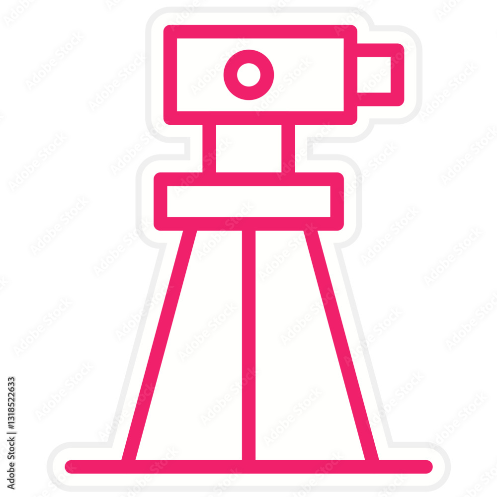 Surveying Equipment Vector Design Icon Style Surveying Equipment Vector Design Icon Style