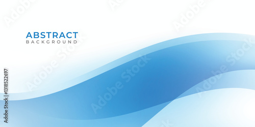 Background blue abstract wave Vector Illustration