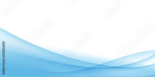 Background blue abstract wave, Vector Illustration