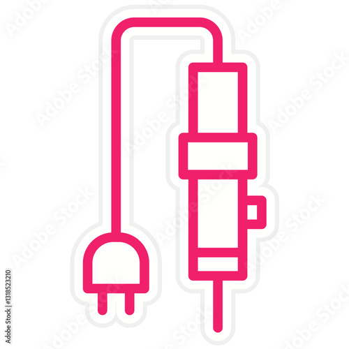 Soldering Iron Vector Design Icon Style