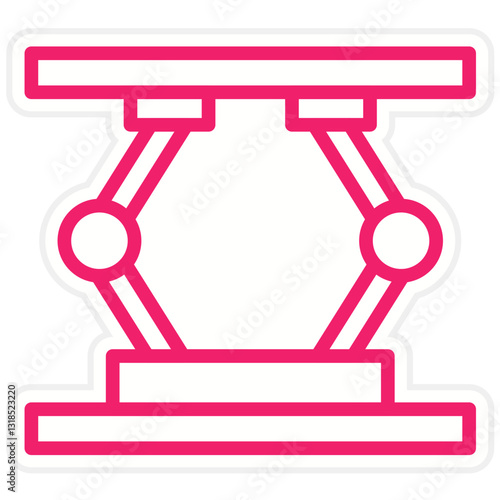 Hydraulic Jack Vector Design Icon Style