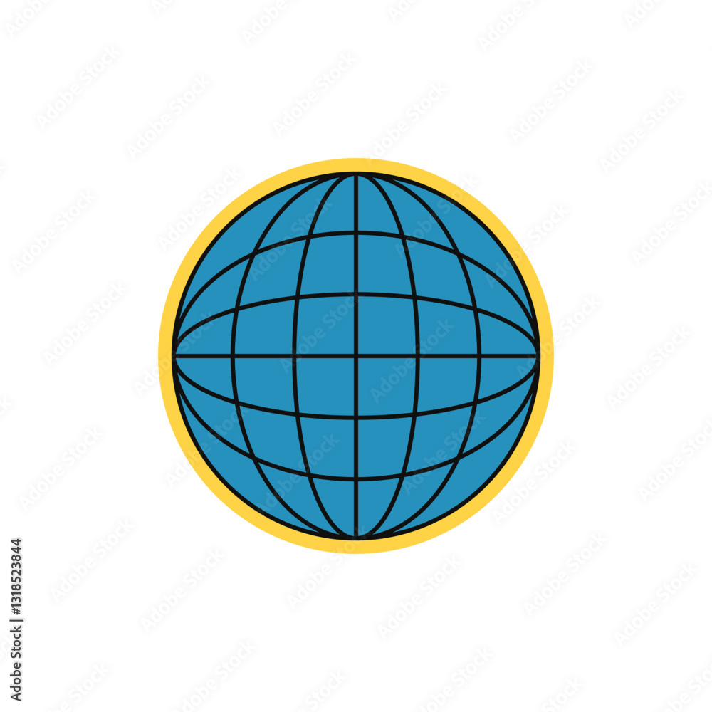 Obraz premium Retro Sticker Illustration