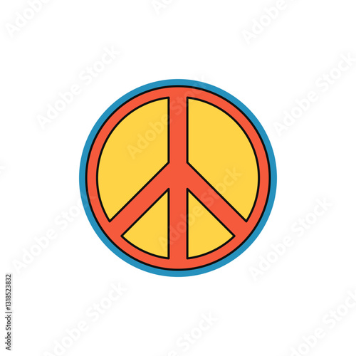 Retro Sticker Illustration