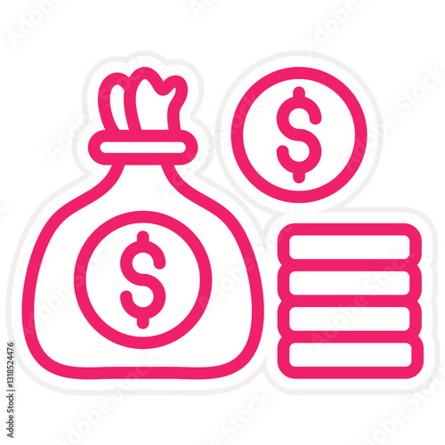 Wealth Vector Design Icon Style
