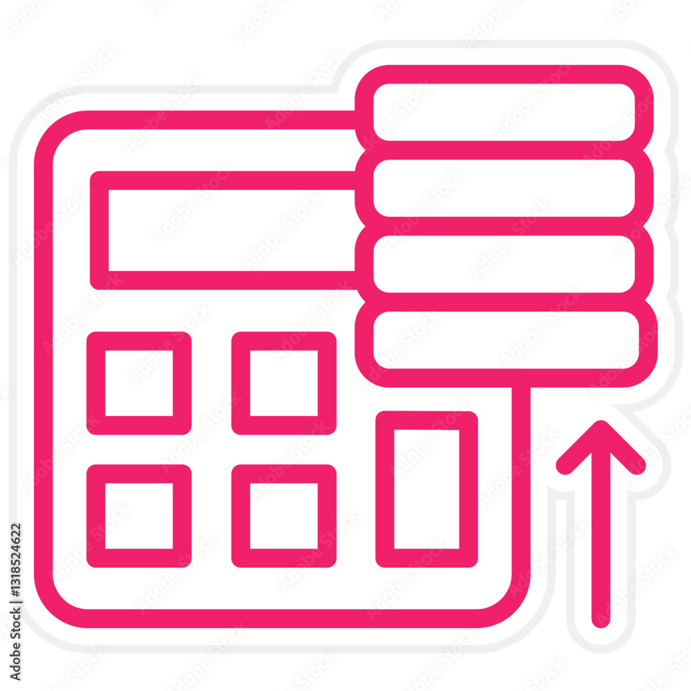 Financial Planning Vector Design Icon Style Financial Planning Vector Design Icon Style