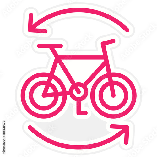 Bike Sharing Vector Design Icon Style