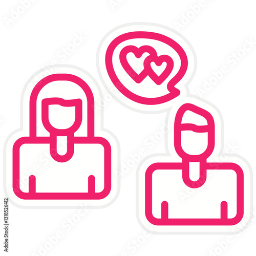 Flirtatious Vector Design Icon Style