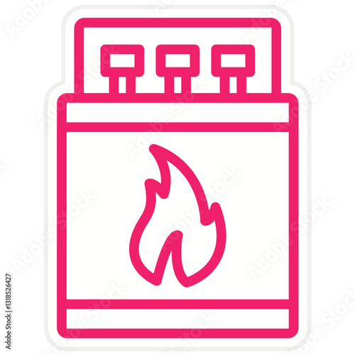 Matchbox Vector Design Icon Style
