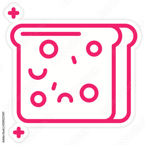 Whole Wheat Bread Vector Design Icon Style