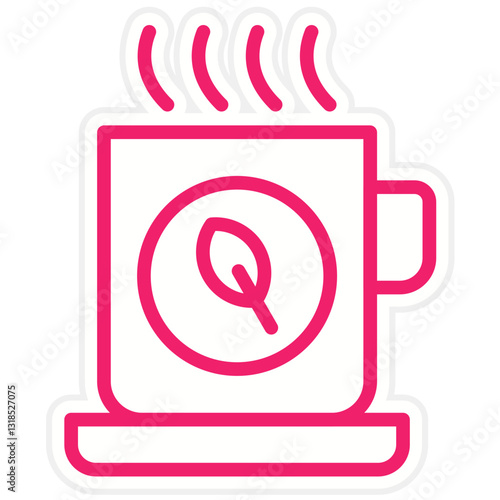 Green Tea Vector Design Icon Style