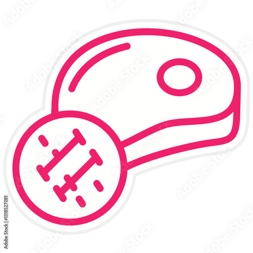 Pork Tenderloin Vector Design Icon Style