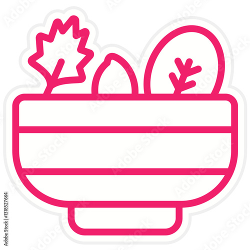 Greek Salad Vector Design Icon Style