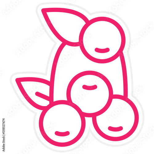 Cranberries Vector Design Icon Style