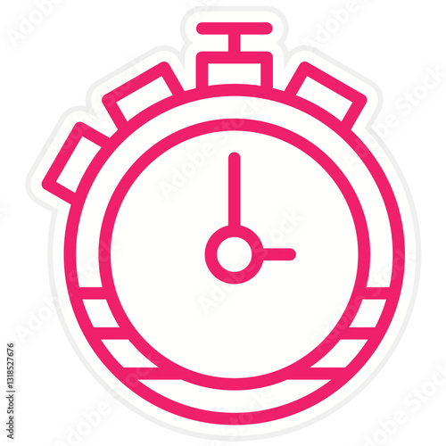 Stopwatch Vector Design Icon Style