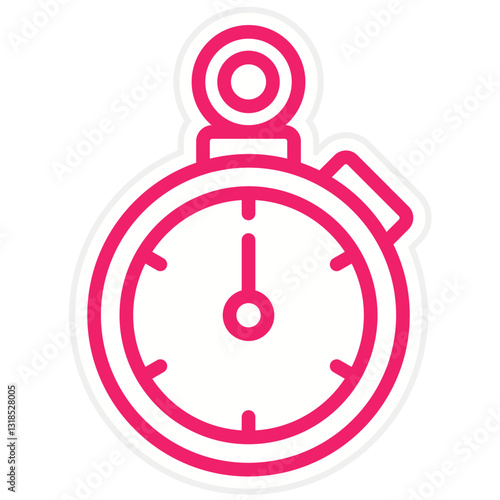 Stopwatch Vector Design Icon Style