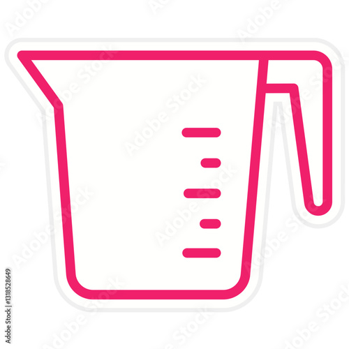 Vector Design Measuring Cup Icon Style