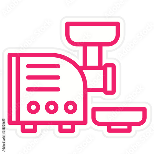 Vector Design Meat Grinder Icon Style