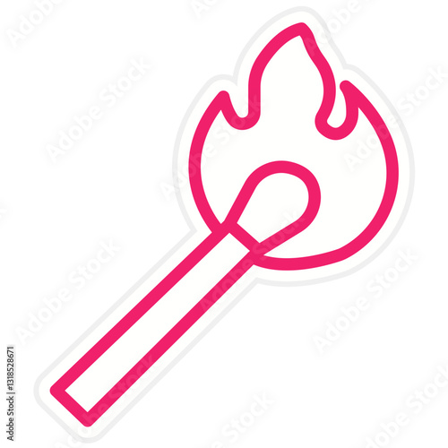 Vector Design Matches Icon Style