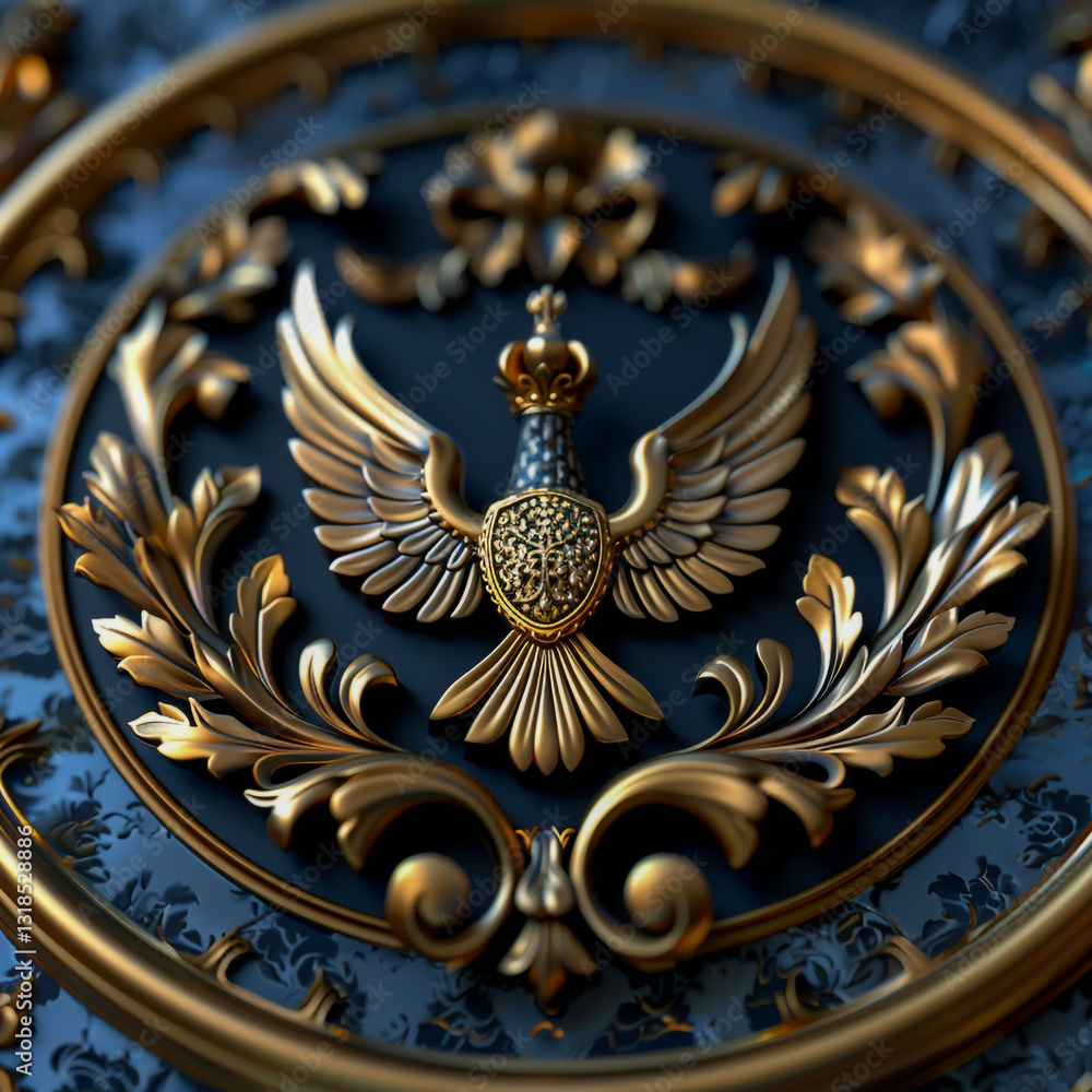Obraz premium antique clock on the wall of the church