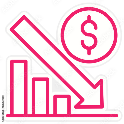 Vector Design Bankrupt Icon Style