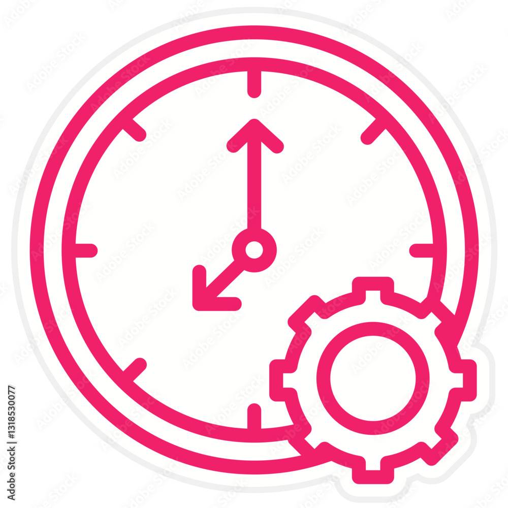 Vector Design Time Management Icon Style Vector Design Time Management Icon Style