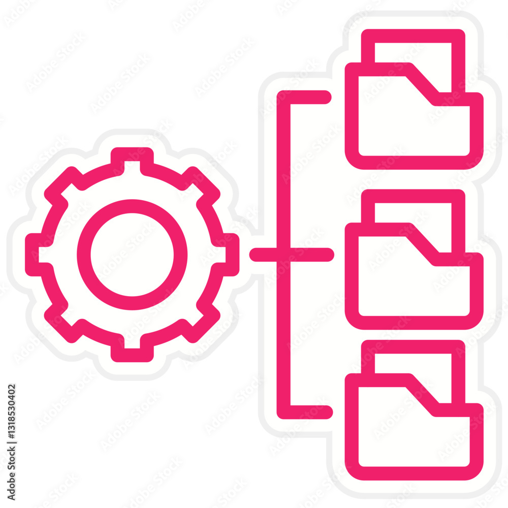 Vector Design Data Management Icon Style Vector Design Data Management Icon Style