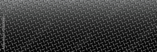 Background of metal diamond pattern plate. 3d rendering. vector