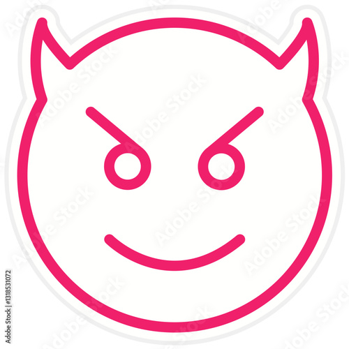 Vector Design Devil Icon Style