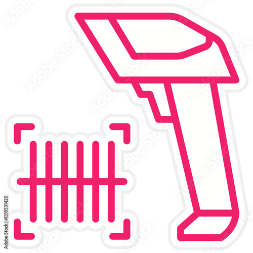 Vector Design Barcode Scanner Icon Style