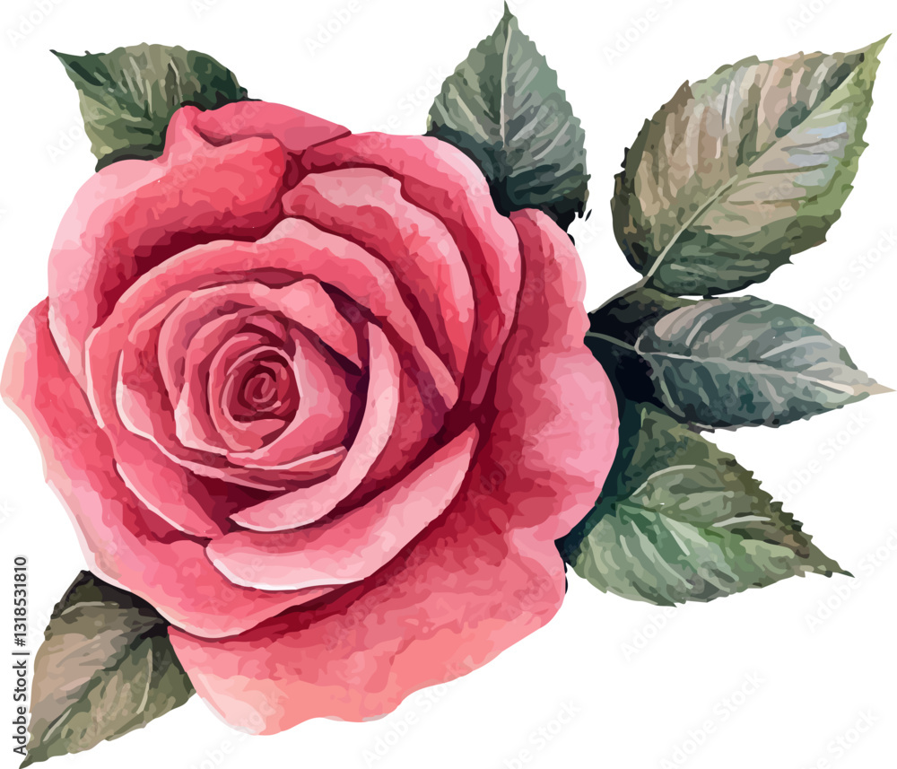 Foto red rose on white background