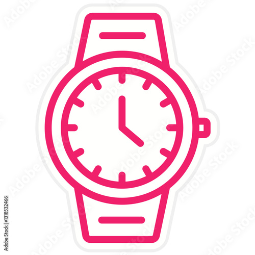 Vector Design Wristwatch Icon Style