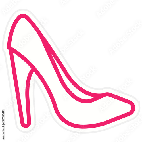 Vector Design High Heels Icon Style