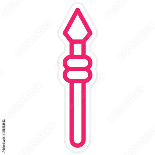 Vector Design Spear Icon Style
