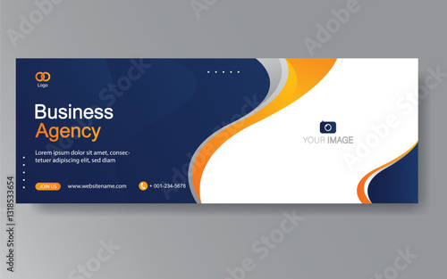 Vector abstract design web banner template. Web Design Elements - Header Design. Abstract geometric web banner template on grey background. Modern banner design.
