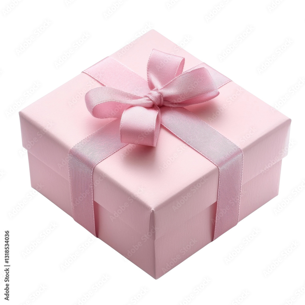 Gift Box Ready for Giving on transparent Background. Gift Box Ready for Giving on transparent Background.