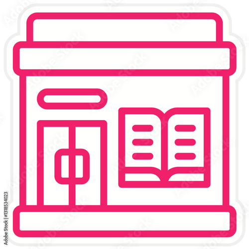 Vector Design Book Fair Icon Style