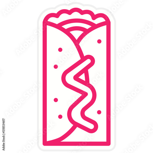Vector Design Chimichanga Icon Style