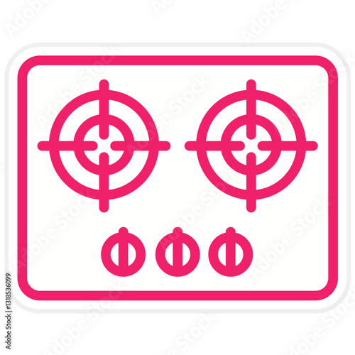 Vector Design Gas Stove Icon Style