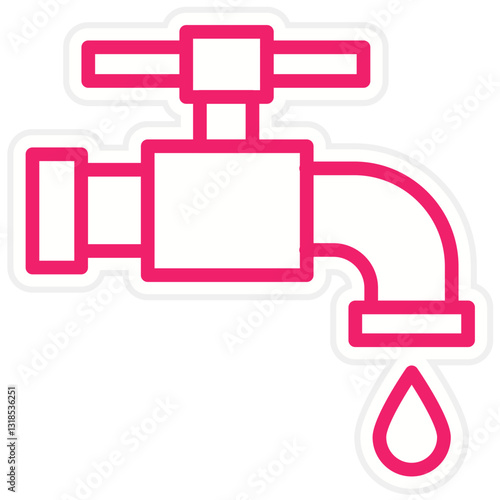 Wallpaper Mural Vector Design Faucet Icon Style Torontodigital.ca
