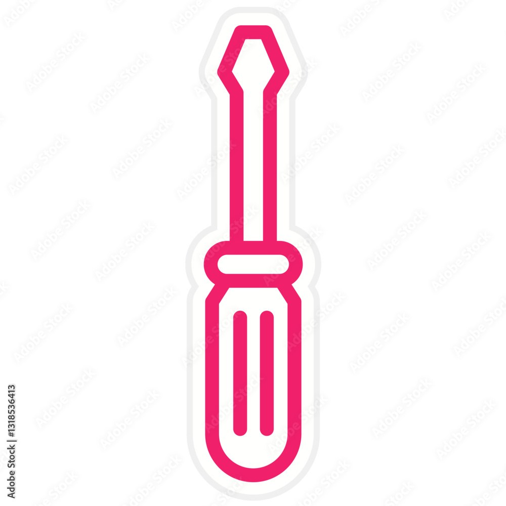 Vector Design Screwdriver Icon Style