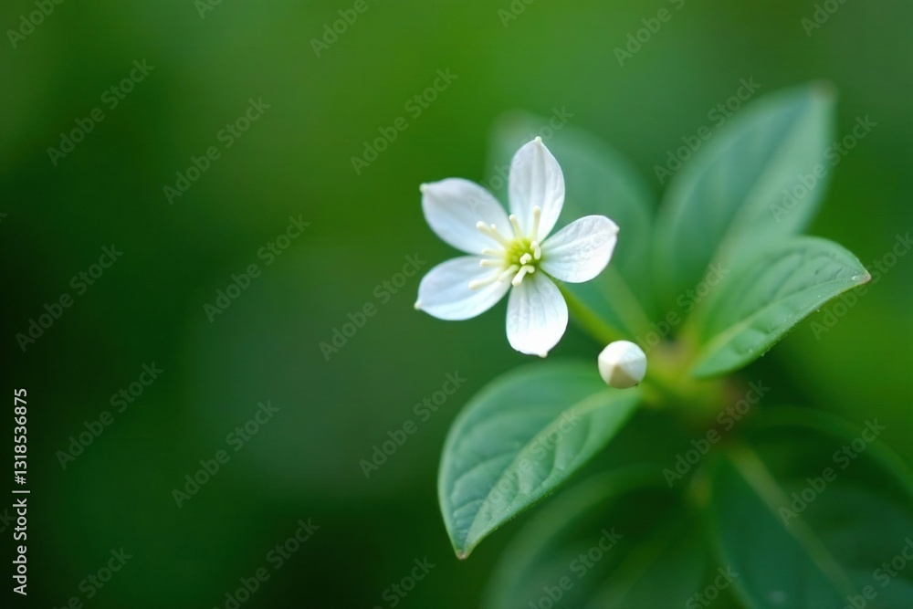 Small white flower with thin petals and delicate texture, petals, botanical Small white flower with thin petals and delicate texture, petals, botanical