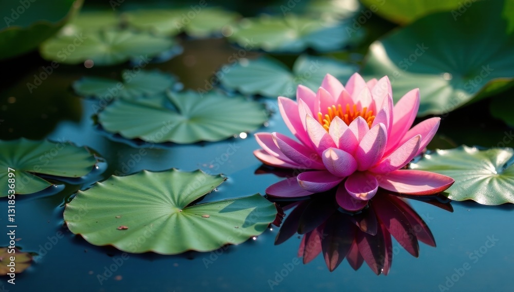 Intricate water lily patterns on a still pond, colors, water, still Intricate water lily patterns on a still pond, colors, water, still