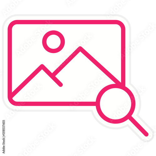 Vector Design Search Image Icon Style