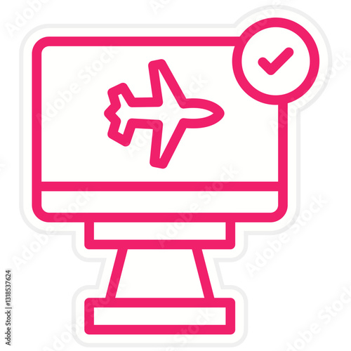 Vector Design Check In Icon Style