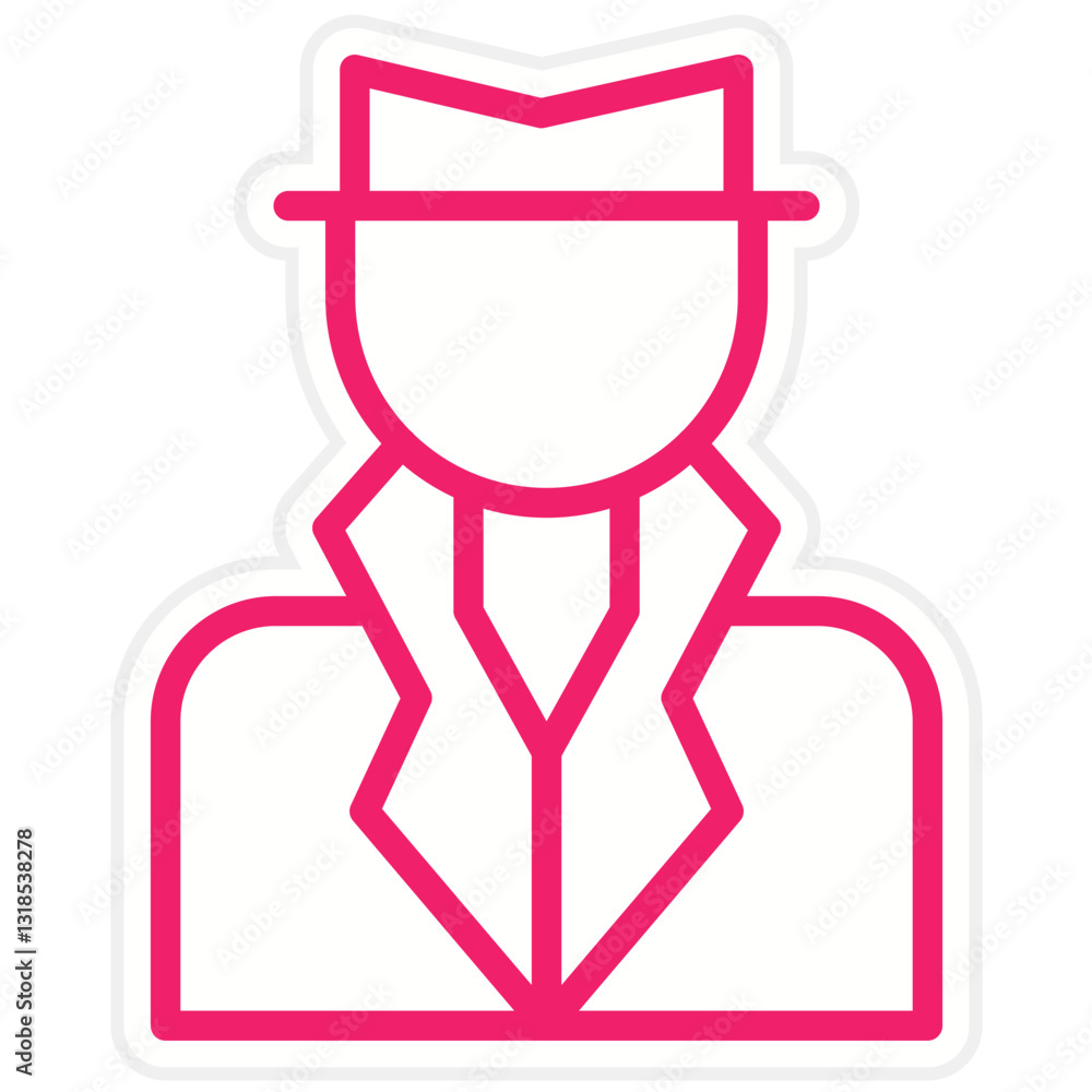 Vector Design Criminal Icon Style