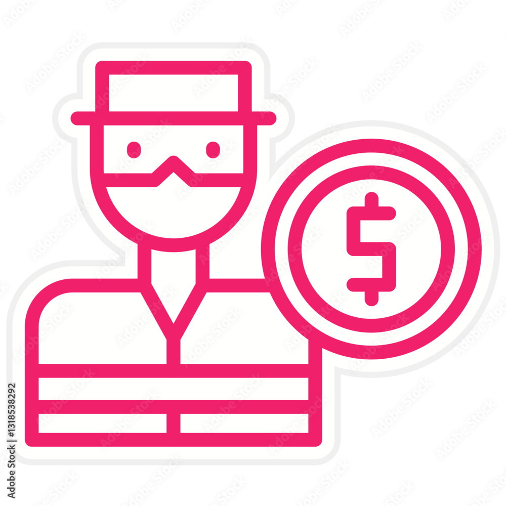 Vector Design Thief Icon Style Vector Design Thief Icon Style